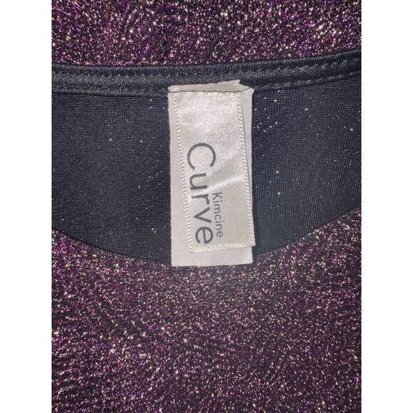 Kimcine Curve Womens Small Dress Glitter Metallic Bodycon Vamp New Years Eve - Picture 3 of 8